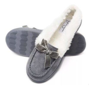 Jessica Simpson Women's Micro-Suede Moccasin with Velvet Bow